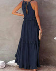 Louise Halter Ruffle Maxi Dress