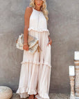 Louise Halter Ruffle Maxi Dress