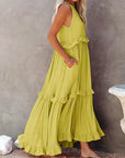 Louise Halter Ruffle Maxi Dress