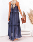 Louise Halter Ruffle Maxi Dress