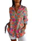 Vaella Colourful Printed Blouse