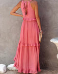 Louise Halter Ruffle Maxi Dress