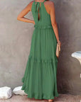 Louise Halter Ruffle Maxi Dress