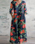 Miya Elegant Retro Maxi Dress