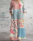 Miya Elegant Retro Maxi Dress